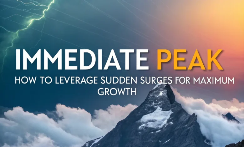 Immediate Peak: How to Leverage Sudden Surges for Maximum Growth