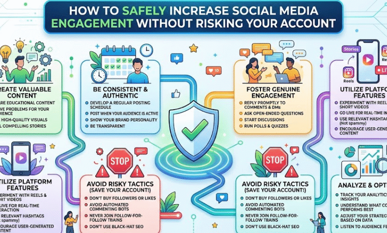 How to Safely Increase Social Media Engagement Without Risking Your Account